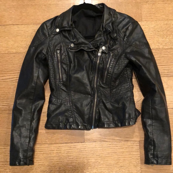 Free People Jackets & Blazers - Free People Black Leather Jacker